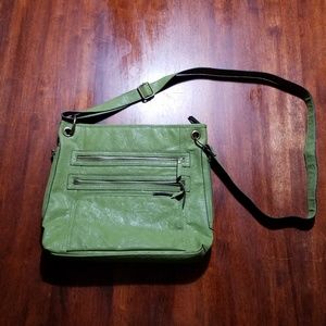 Army green cross body purse